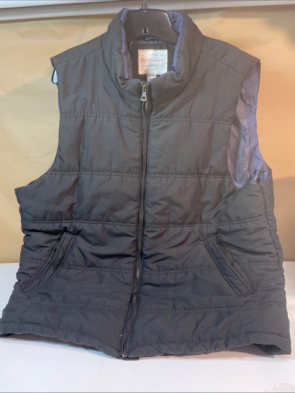 Weatherproof Black Quilted Puffer Vest